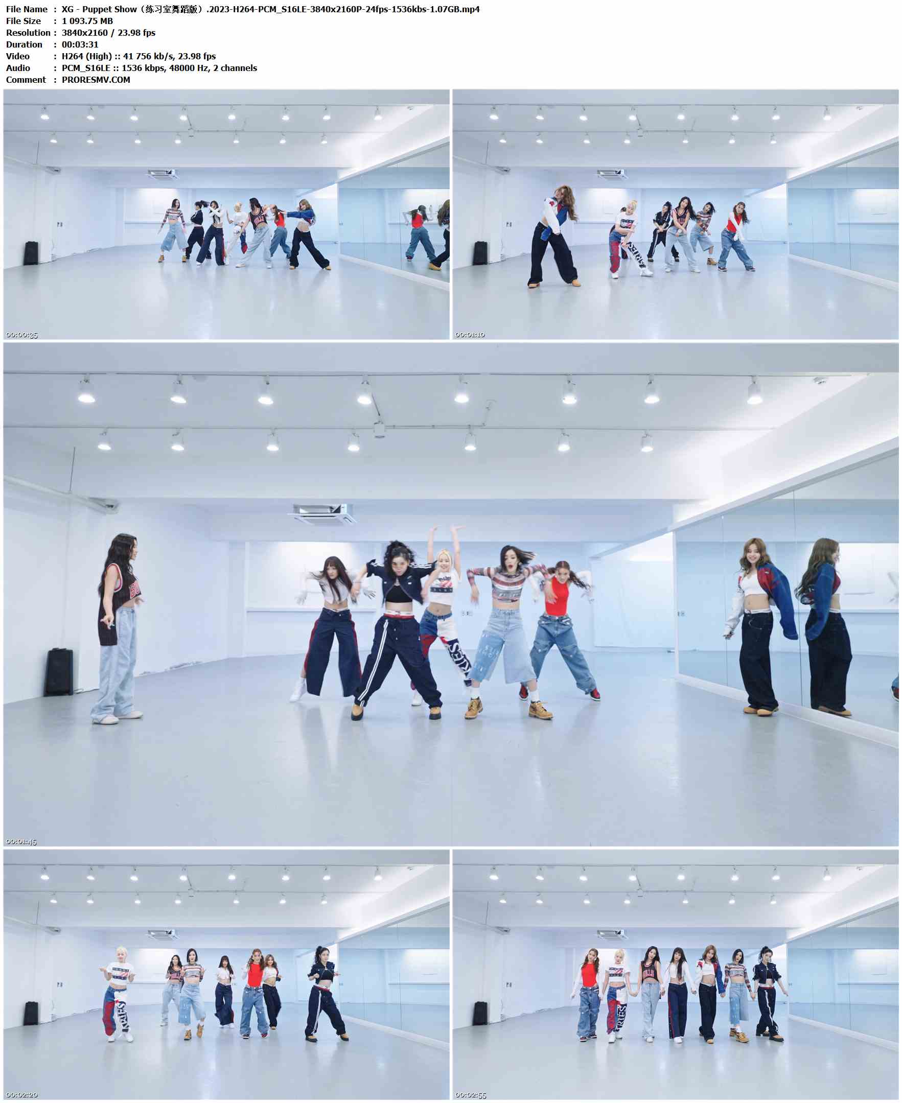 XG - Puppet Show（练习室舞蹈版）.2023-H264-PCM_S16LE-3840x2160P-24fps-1536kbs-1.07GB官方MV_高清MV